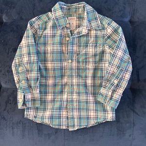 Carters Plaid Toddler Boy Dress Shirt 3T